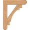 Ekena Millwork Merced Craftsman Smooth Bracket w/ Offset Brace, Western Red Cedar, 7 1/2"W x 32"D x 40"H BKT0806X32X40MRC04SWR - alternate 4